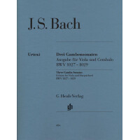 3 Sonaten BWV1027-29 für Gambe und Cembalo