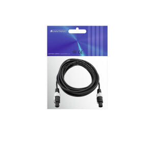 Omnitronic Lautsprecherkabel Speaker 2x1,5 10m sw