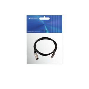 Omnitronic Adapterkabel Cinch/XLR(M) 0,9m sw