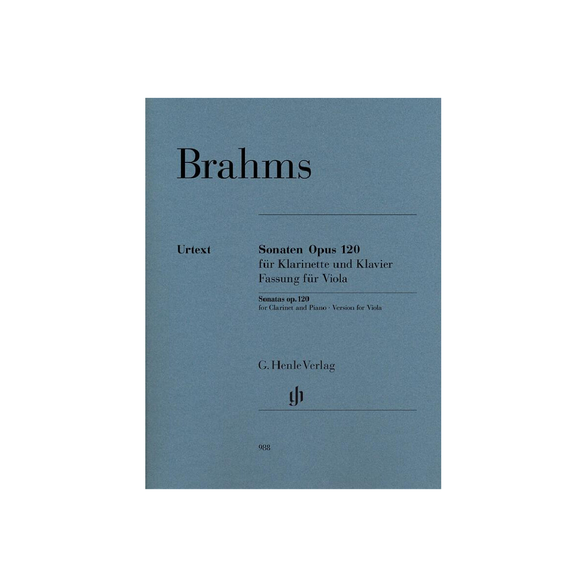 Sonaten op.120 für Klarinette und Klavier