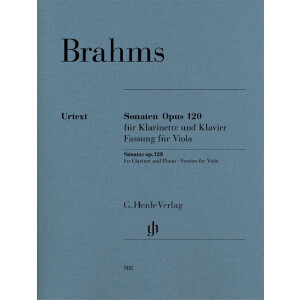 Sonaten op.120 f&uuml;r Klarinette und Klavier