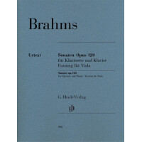 Sonaten op.120 für Klarinette und Klavier