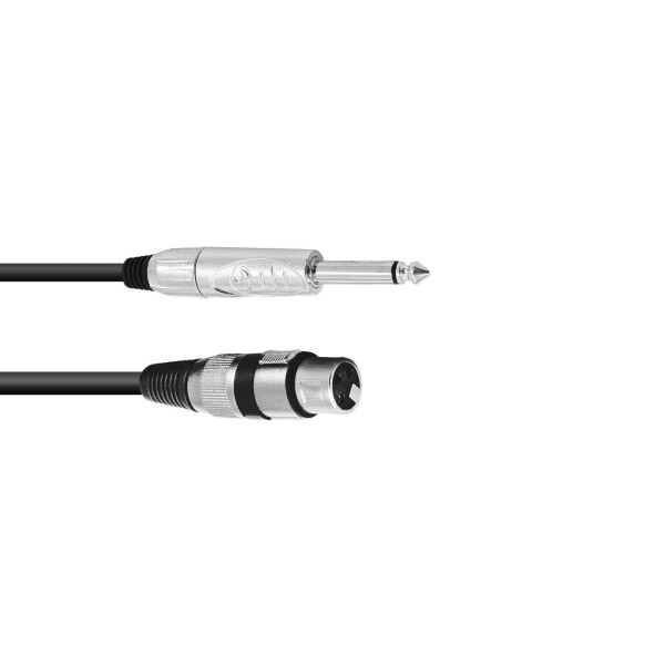 Omnitronic Adapterkabel XLR(F)/Klinke mono 2m sw