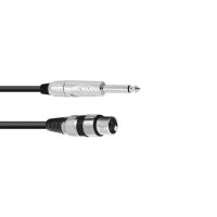 Omnitronic Adapterkabel XLR(F)/Klinke mono 2m sw