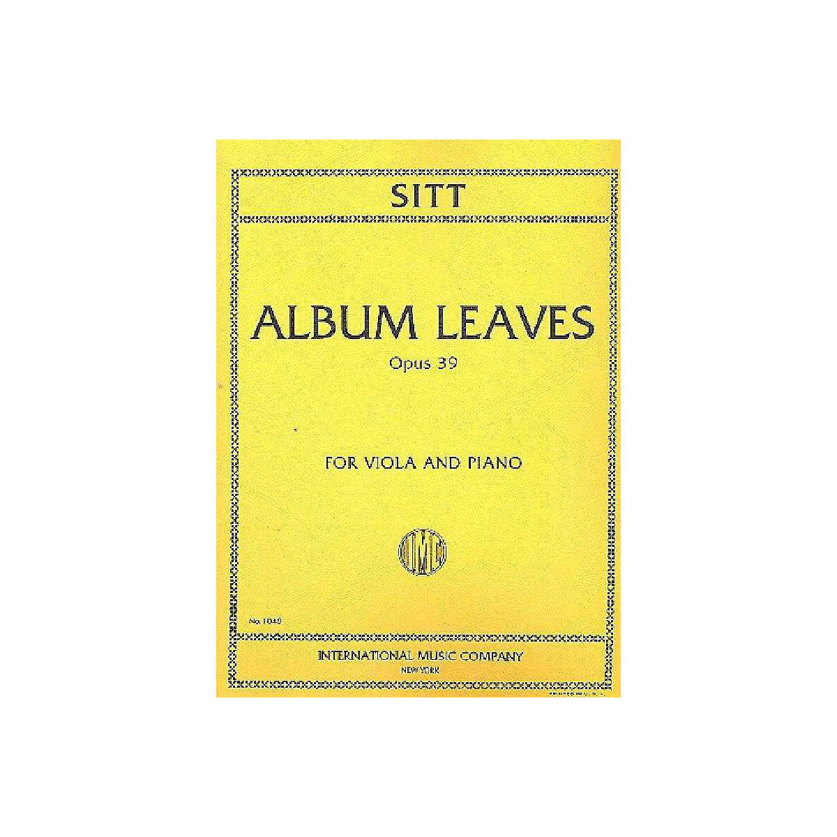 Album Leaves op.39 for viola and box
