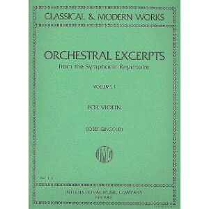 Orchestral Excerpts from the symphonic Repertoire vol.1