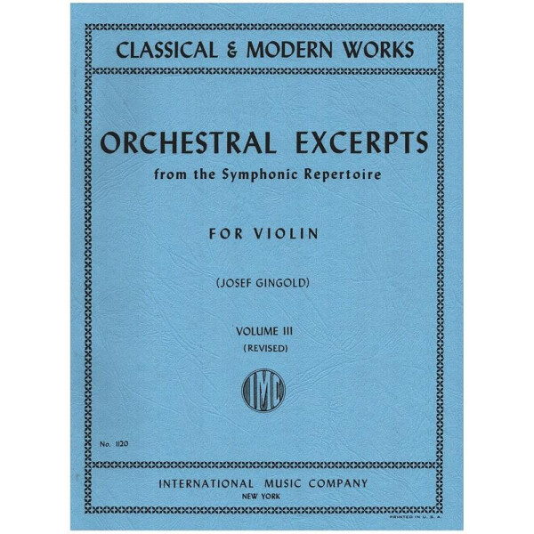 Orchestral Excerpts from the symphonic