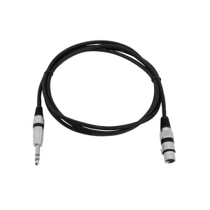 Omnitronic Adapterkabel XLR(F)/Klinke stereo 2m sw