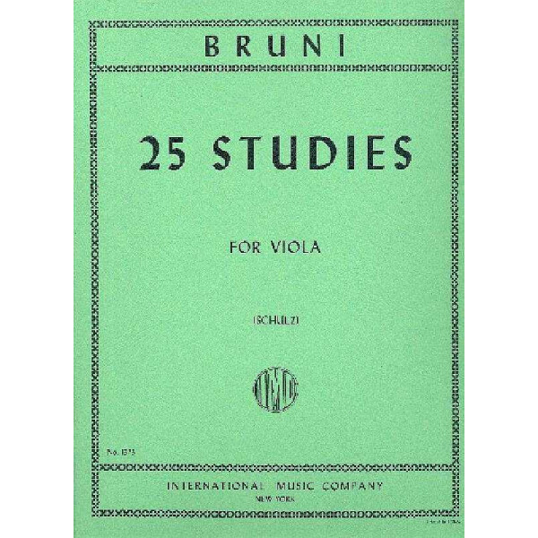 25 Studies for viola solo