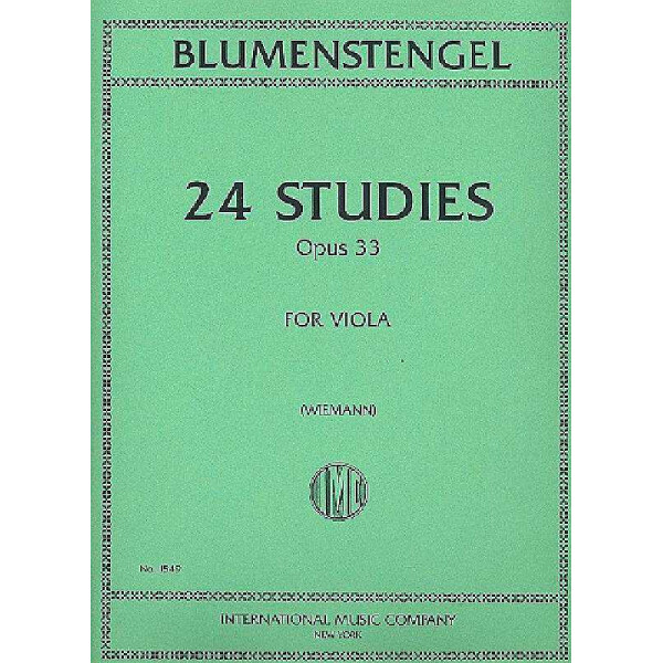 24 studies op.33 for viola solo