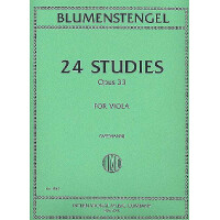 24 studies op.33 for viola solo