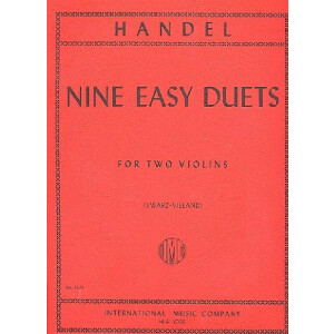 9 easy duets for 2 violins
