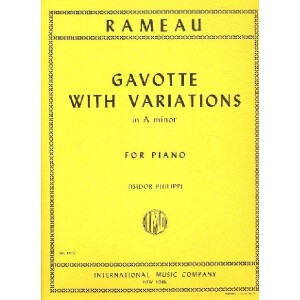 Gavotte with Variations a Minor