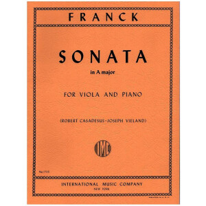 Sonata a major for viola and piano
