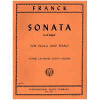 Sonata a major for viola and piano