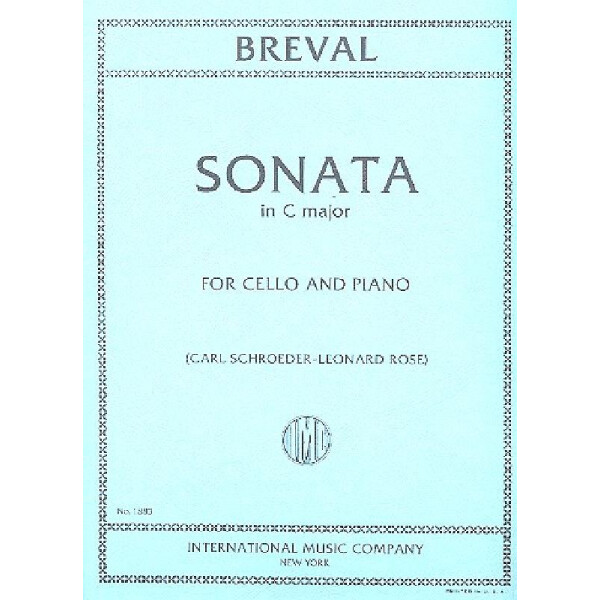 Sonata C major for cello and piano
