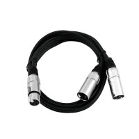 Omnitronic Adapterkabel XLR(F)/2xXLR(M) 1m sw