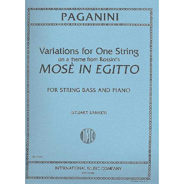 Variations for 1 string on a Theme