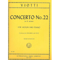 Concerto a minor no.22 for violin and orchestra