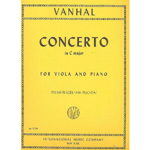 Concerto C major for viola and piano