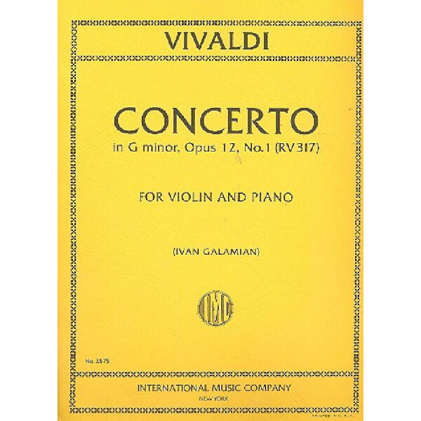 Concerto g minor op.12 no.1