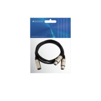 Omnitronic Adapterkabel XLR(M)/2xXLR(F) 0,5m sw