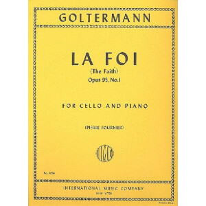 La foi op.95 no.1 for cello and