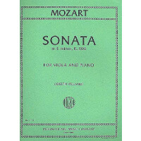 Sonata e minor KV304 for viola and