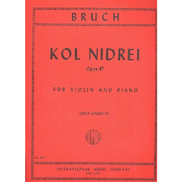 Kol Nidrei op.47 für Violine und Klavier
