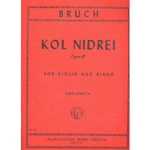 Kol Nidrei op.47 f&uuml;r Violine und Klavier