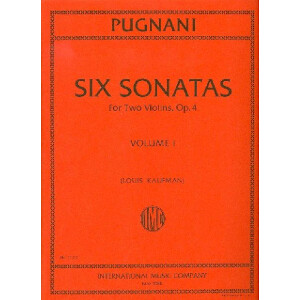 6 Sonatas op.4 vol.1 (nos.1-3):