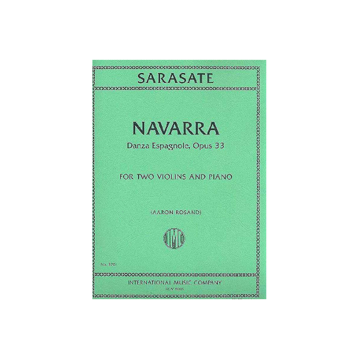 Navarra op.33 for 2 violins and piano box