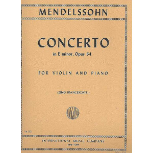 Concerto e minor op.64 for violin