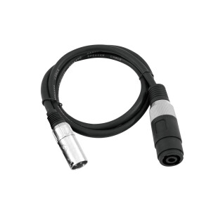 Omnitronic Adapterkabel Speaker(F)/XLR(M) 1m sw