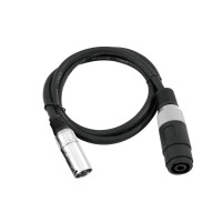 Omnitronic Adapterkabel Speaker(F)/XLR(M) 1m sw