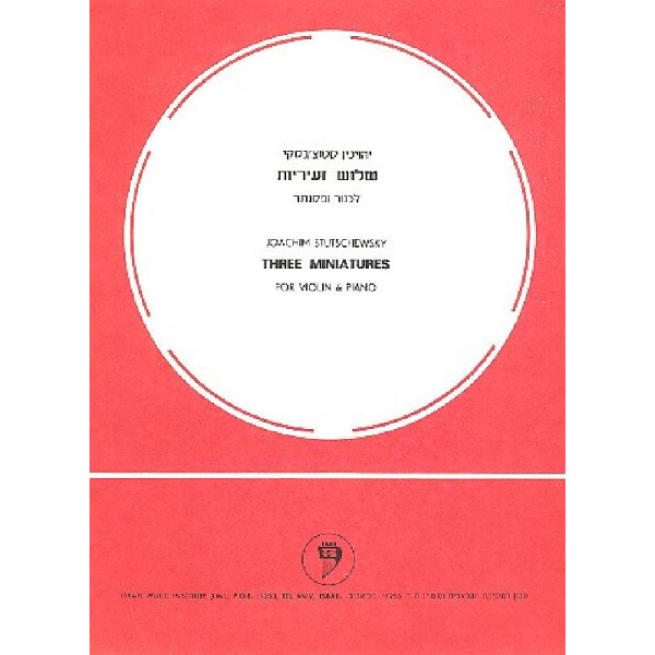 3 Miniatures for violin and piano