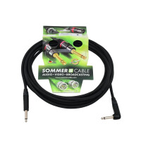 Sommer Cable jack cable 6.3 mono 1x 90° 6m sw Neutrik