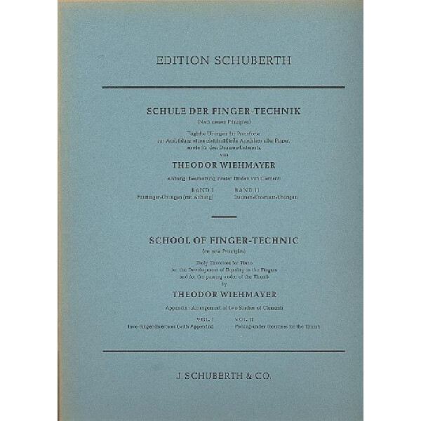 Schule der Fingertechnik Band 1