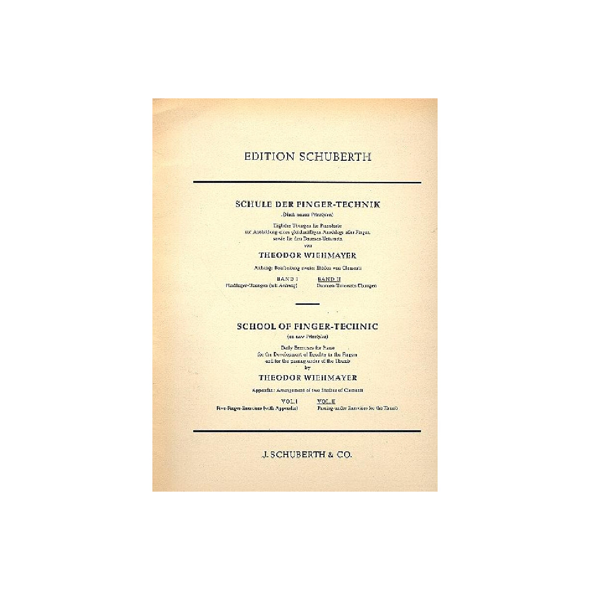 Schule der Fingertechnik Band 2