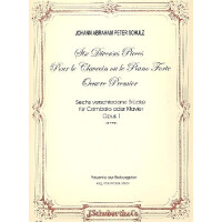 6 Verschiedene Stücke op.1 für