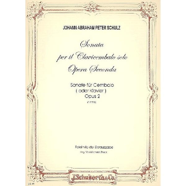 Sonata op.2 für Cembalo oder
