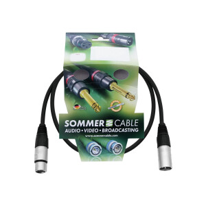 Sommer Cable XLR cable 3-pin 0.9m sw Neutrik