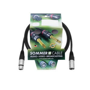 Sommer Cable XLR cable 3-pin 1.5m sw Neutrik