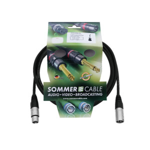 Sommer Cable XLR cable 3-pin 3m sw Neutrik