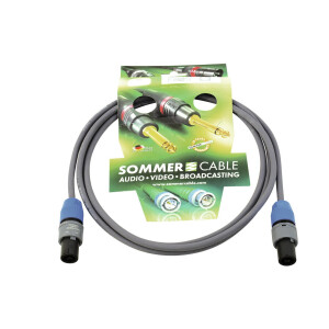 Sommer Cable Lautsprecherkabel Speakon 2x1,5 2,5m sw
