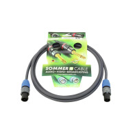 Sommer Cable Lautsprecherkabel Speakon 2x2,5 2,5m sw