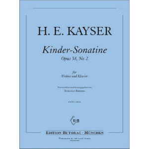 Kinder-Sonatine op.58,2 f&uuml;r Violine