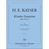 Kinder-Sonatine op.58,2 für Violine