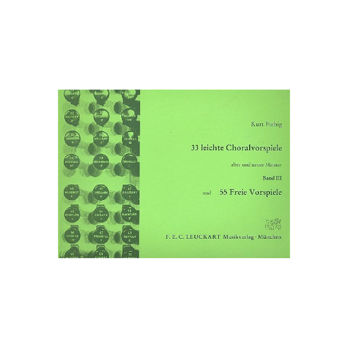 33 leichte Choralvorspiele und 55 freie  box