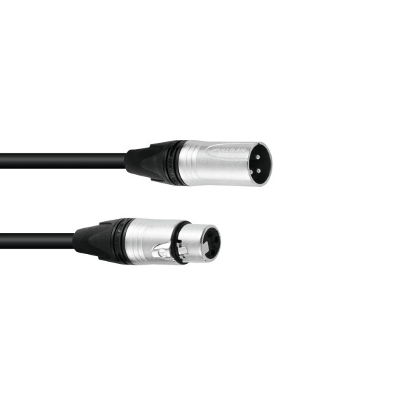 Psso DMX cable XLR 3-pin 0.5m sw Neutrik